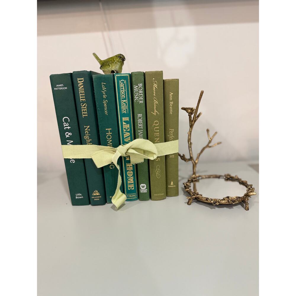 Vintage ombré effect green Decorative Book collection